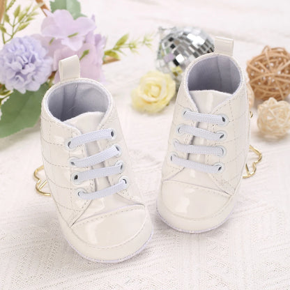 Fashion Baby Shoes Children White Sports Shoes For Girls Soft Flats Baby Toddler First Walkers Kids Sneakers Casual Infant Shoes