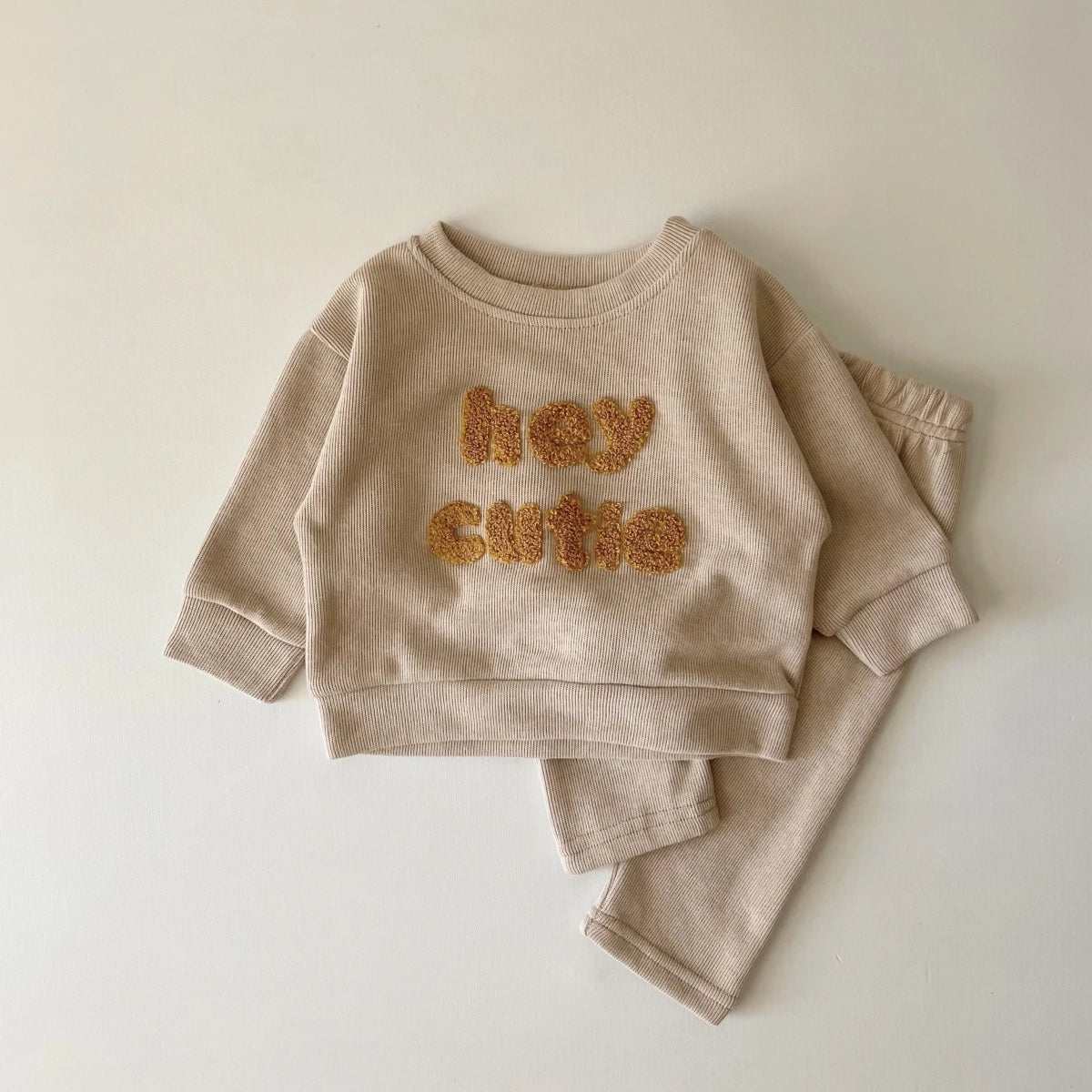 2025 South Korea Two Piece Casual Autumn Infant Set Boys and Girls Casual Long Sleeve Top+Loose Pants Newborn Baby Clothing Set