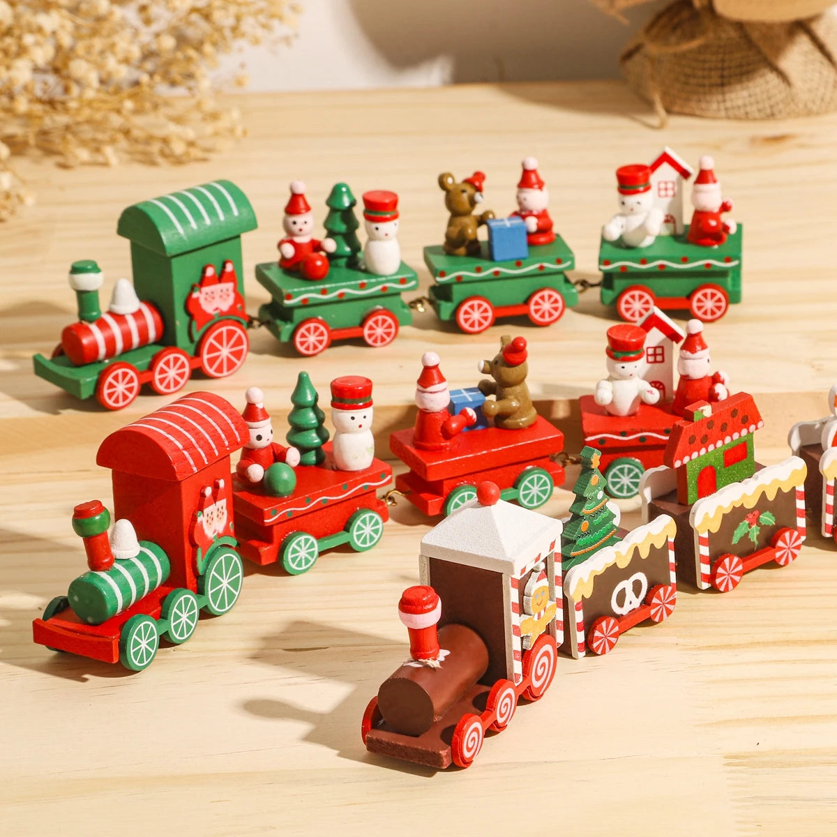 Christmas Train Merry Christmas Decorations For Home 2025 Christmas Ornament Xmas Navidad Noel Gifts Happy New Year 2026 Gifts