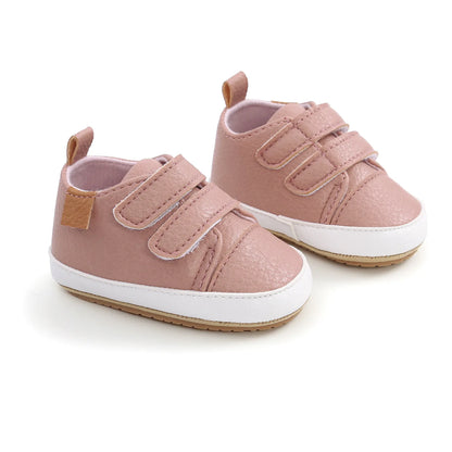 Meckior Baby Shoes Retro Leather Boy Girl Shoes Multicolor Toddler Rubber Sole Anti-slip First Walkers Infant Newborn shoes