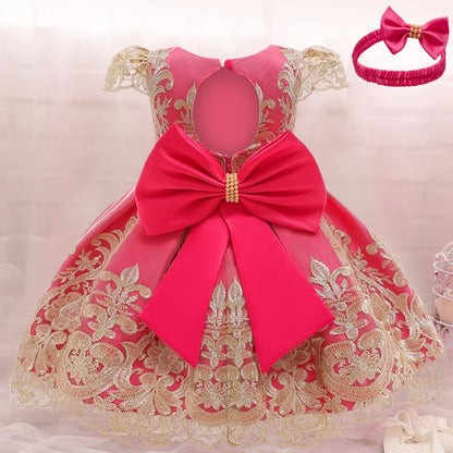 Baby Girls Christmas Dress 3 6 9 12 18 24 Months Toddler Newborn Lace Princess Dress 1 Year Old Birthday Party New Year Costume