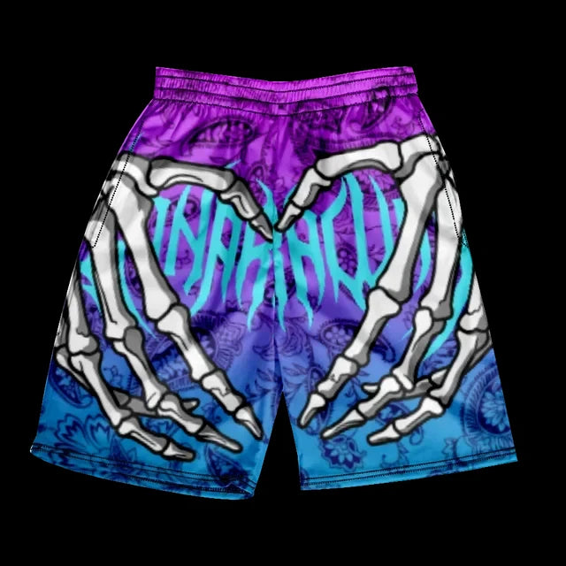 Summer Men's Sports Shorts Fashion Skull Print Pattern Men's Beach Shorts Hawaii Vacation Beach Men's Swimming Shorts S-2XL