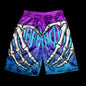 Summer Men's Sports Shorts Fashion Skull Print Pattern Men's Beach Shorts Hawaii Vacation Beach Men's Swimming Shorts S-2XL