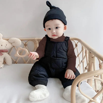 Baby Girl Clothes Bodysuit Kids Jumpsuit Winter Fall Children Baby Sleeveless Overalls 2022 Born Boy Open Shift Pants Outfit