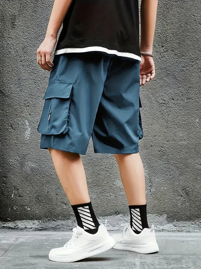 Men's Cargo Shorts, Outdoor, Travel, Casual Sports, Large Pockets, Durable and Comfortable Fabrics, Thin Shorts for Outings 17