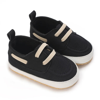 Newborn Baptist Shoes New Leather Gentleman Shoes Anti-slip Soft Bottom Indoor Baby Boys and Girls Casual Shoes Walking Shoes