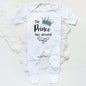 The Prince Has Arrived Print Baby Baby grow Sleepsuit Vest Bodysuit Newborn Boys Coming Home Hospital Clothes Infant Shower Gift