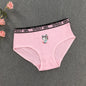 3Pcs New Fashion Cartoon Printing Letter Edge Girl Cotton Underwear Student Boxer Underwear Girls Triangle Underwear 8-16 Years