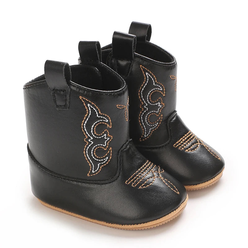 Baby Boots Made Of Soft PU and High-quality Cotton 2026 New Autumn and Winter Short Boots With Rubber Soles and Anti Slip Baby