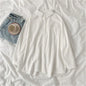 Solid White Shirt Women Casual Turn Down Collar Long Sleeve Pocket Women's Tops And Blouses Spring Office Lady Plus Size Shirts