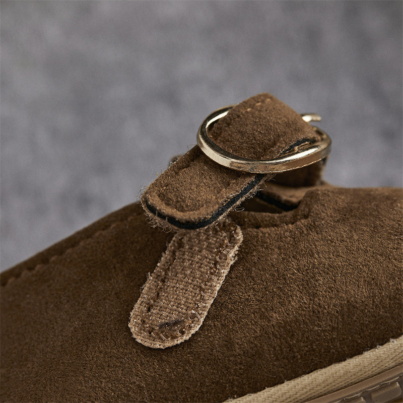0-18M Newborn Baby First Walking Shoes Soft Cow Suede Sole Rubber Non-slip Walking Shoes Newborn Boys Girls Casual Flats