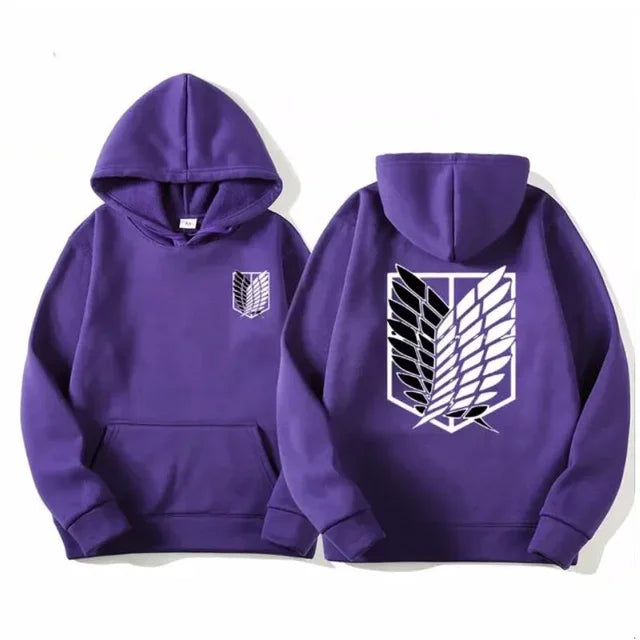 Attack on Titan Men's Hoodie Anime Hoodies Men Women Streetwear Pullover Harajuku Shingeki no Kyojin Hoodies Sweatshirt Clothes