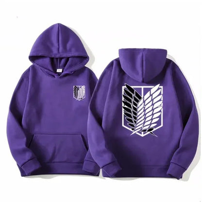 Attack on Titan Men's Hoodie Anime Hoodies Men Women Streetwear Pullover Harajuku Shingeki no Kyojin Hoodies Sweatshirt Clothes