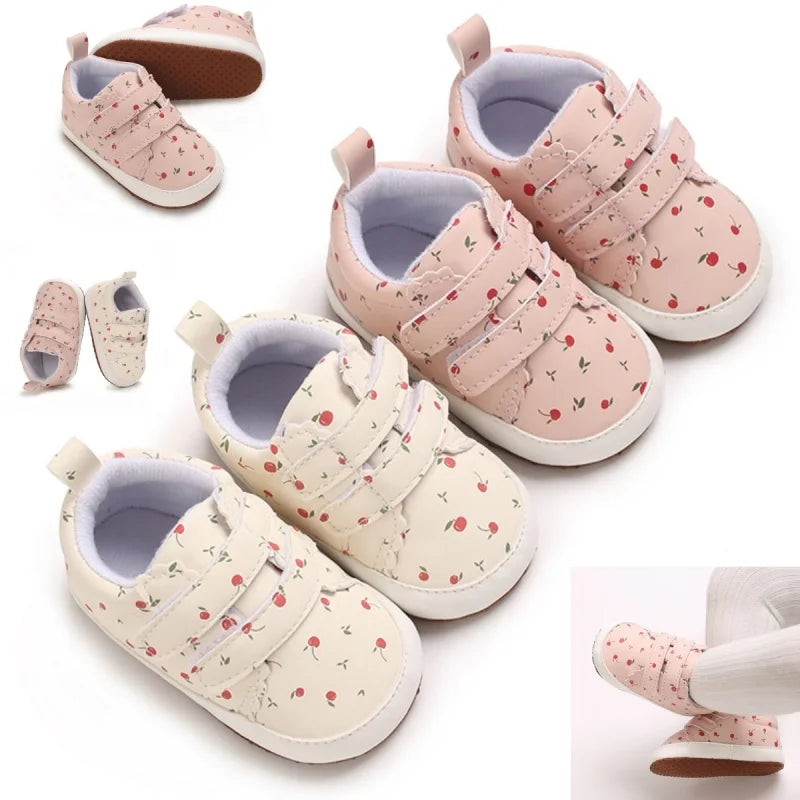 0-18M baby shoes for girls newborns and toddler casual and comfortable cotton soles non slip canvas shoes first generation