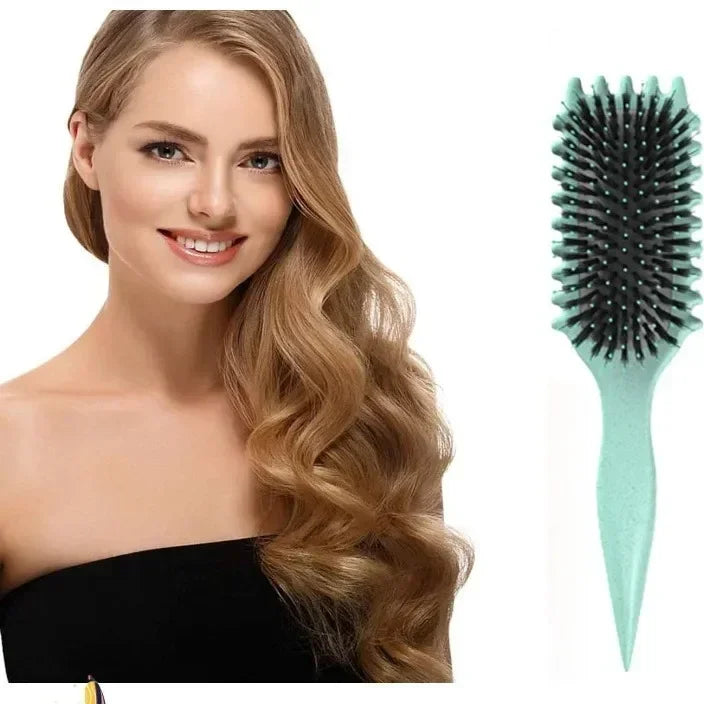 Salon Styling Curly Hair Styling Brush Curl Hair Brush for Combing and Shaping Men's and Women's Curls Reduce Pulling Tools