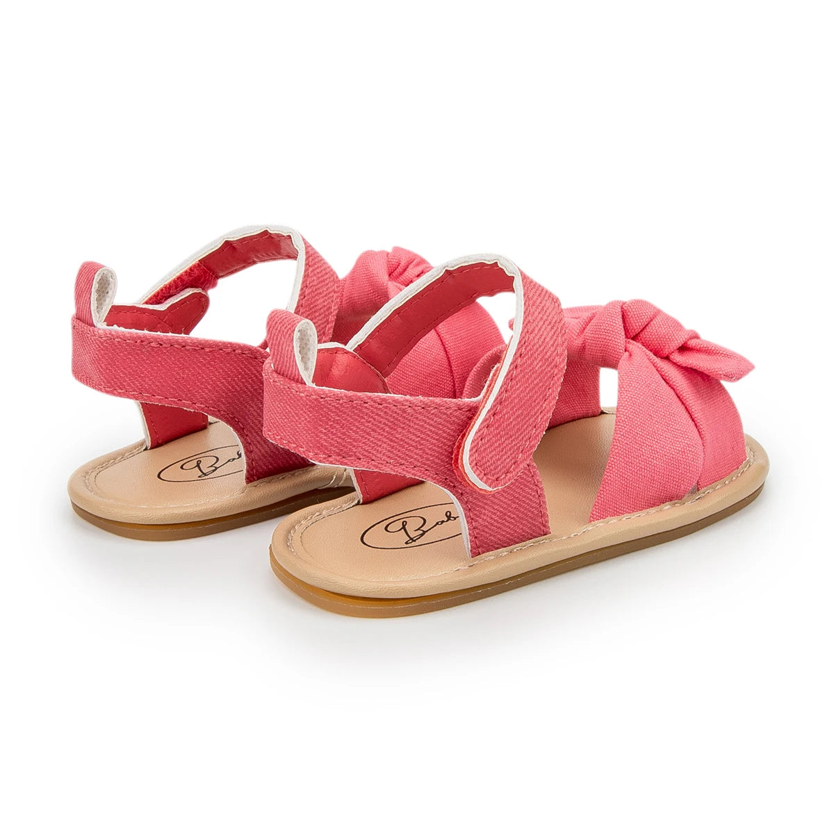 KIDSUN Summer Baby Beach Sandals Bow-knot Rubber Sole Anti-Slip Newborn Princess Toddler Crib First Walkers Baby Girls Shoes