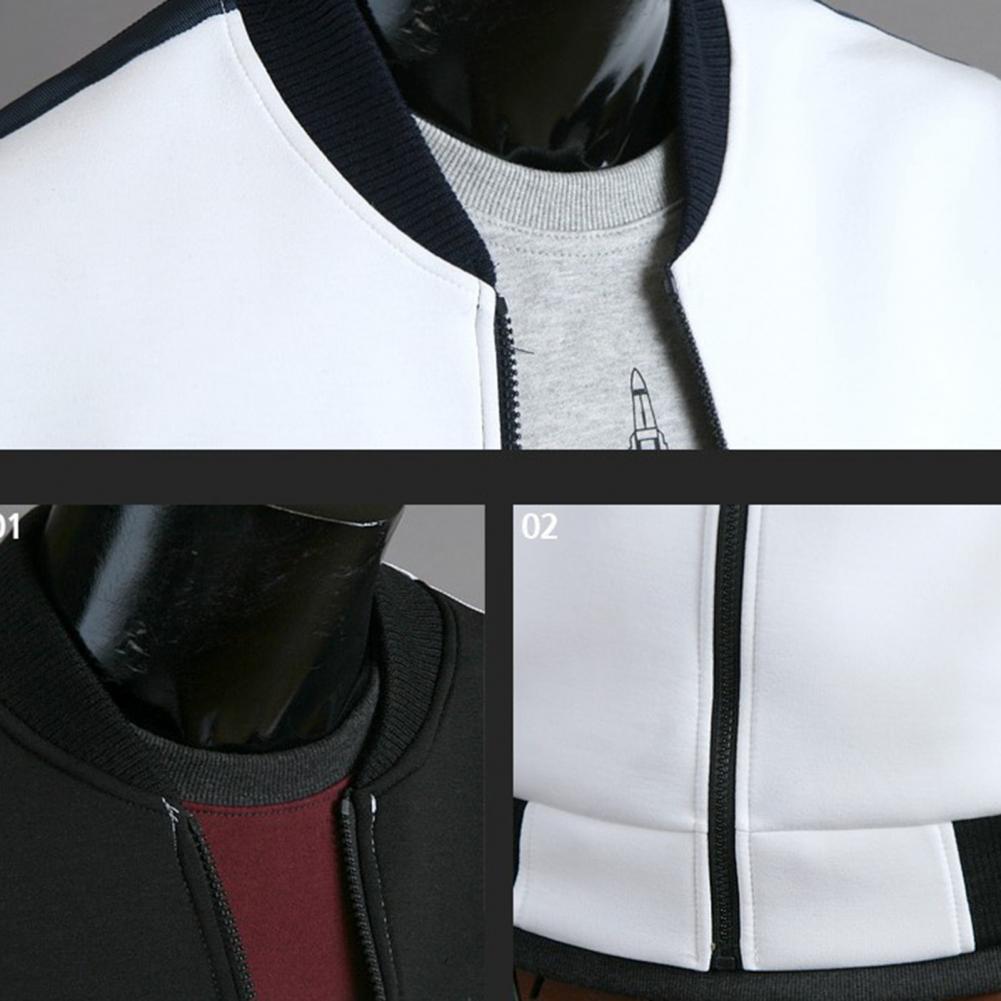 Men Bomber Jacket Patchwork Autumn Sportswear Coat Zipper Baseball Jacket Single Breasted Jackets for Men 2025 Chiquita's hombre