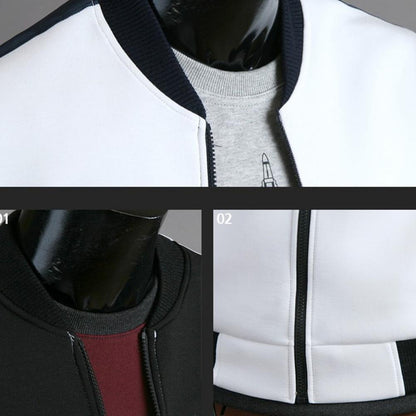 Men Bomber Jacket Patchwork Autumn Sportswear Coat Zipper Baseball Jacket Single Breasted Jackets for Men 2025 Chiquita's hombre