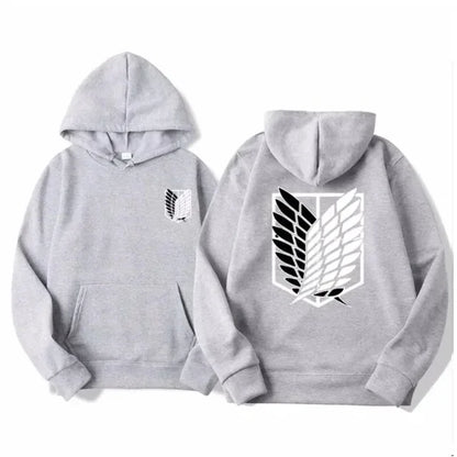 Attack on Titan Men's Hoodie Anime Hoodies Men Women Streetwear Pullover Harajuku Shingeki no Kyojin Hoodies Sweatshirt Clothes