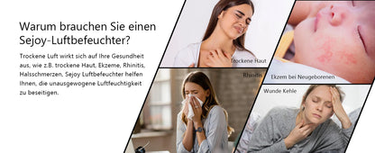 SEJOY Humidifier for Bedrooms, Large Rooms and Babies, Ultrasonic Cool Mist Top Fill Desk Humidifier Rotating Nozzle Silent