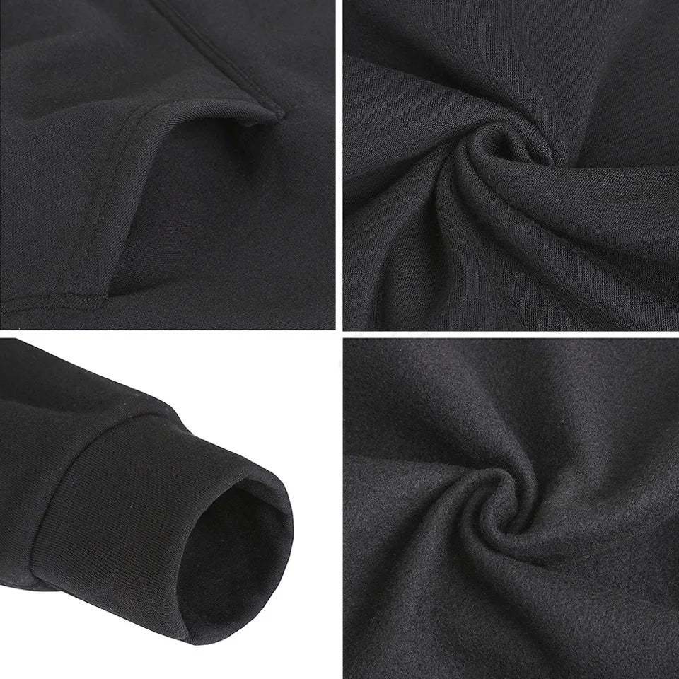 New Fashion Loose Hoodies For Men Spring and Autumn Casual Hooded Sweatshirt Men's Simple Tops Solid Color Thick Clothing Male