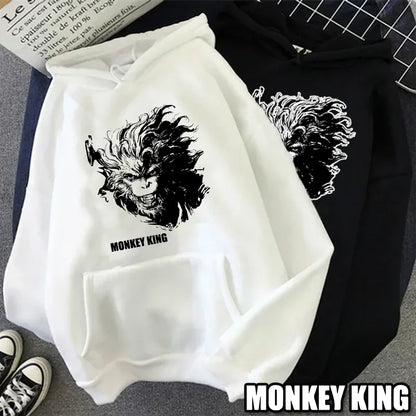 New Hoodie Men/Women Fashion Casual Autumn Winter Cool Pullover  monkey King Long Sleeve Hoodie