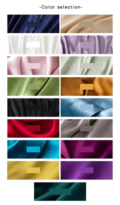 Tajiyane Women's 93% Mulberry Silk 7% Spandex 19 momme satin Silk Buttons long sleeve shirt Top Blouse office work chemise femme