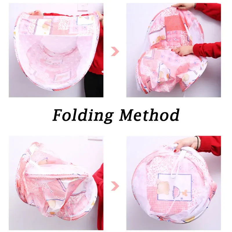 Portable Baby Crib Anti-Bug Net Foldable Summer Children Mosquito Net High Density Grids Tent for Newborn Infant