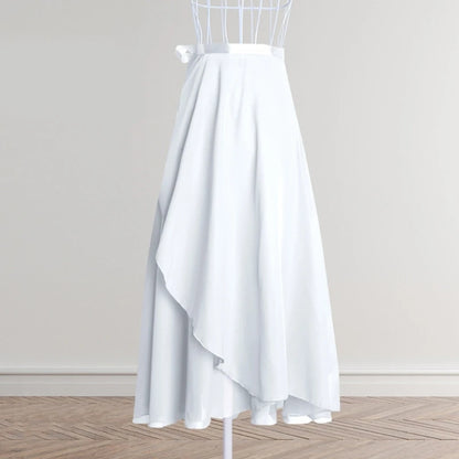 Women Wrap Dance Skirt Girls Long Dance Skirt Ballet Wrap Skirt Dance Skate Over Scarf Skirt Dancewear