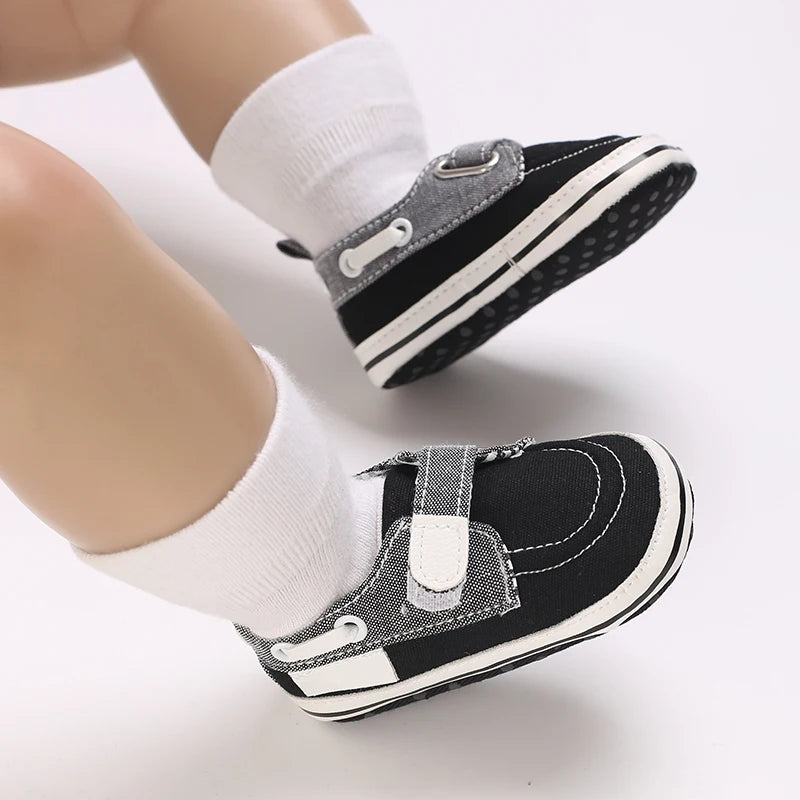 Newborn Baptist Shoes New Leather Gentleman Shoes Anti-slip Soft Bottom Indoor Baby Boys and Girls Casual Shoes Walking Shoes