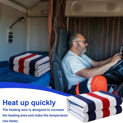 Heated Car Blanket Electric Waterproof Warming Throw With 3 Temperature Settings Electric Warming Blankets For Vehicle Interior