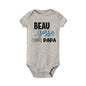 Handsome Like Daddy Newborn Baby Summer Bodysuit Infant Body Short Sleeve Baby Boy Jumpsuit Funny Cute Toddler Bodysuit Outfits
