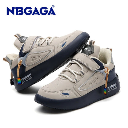 Children Sneakers Boys Shoes Leather Flat Kids Shoes for Lightweight Sports Running Tennis Boy Sneaker Walking Outdoor Shoes