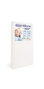 3-in-1 Convertible Crib (White) - Gold Certified, Converts to Toddler Bed & Daybed, Fits Standard Full-Size Crib Matt