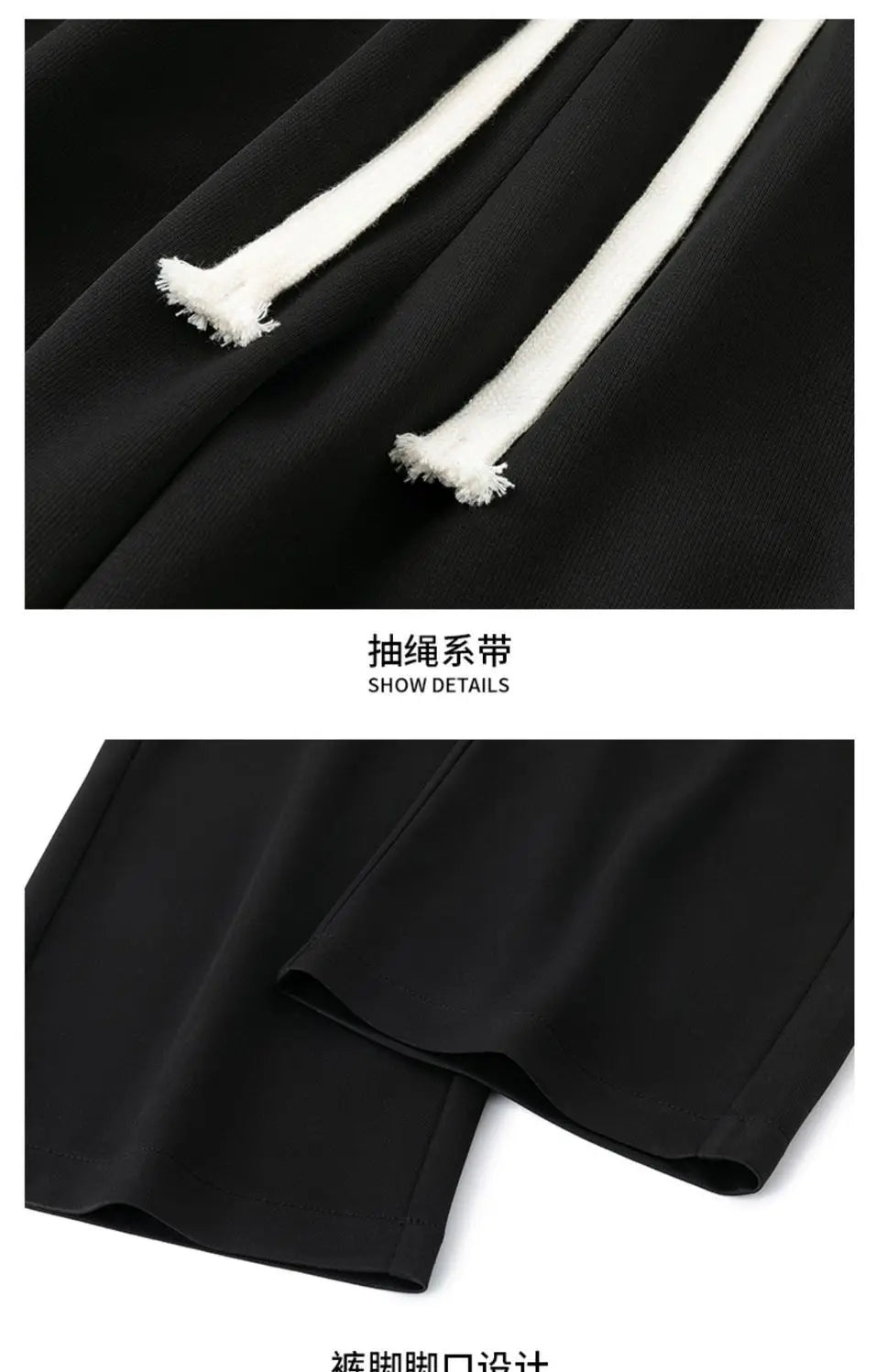Spring Summer Men Oversize Casual Pants Fashion New Male Drawstring Elastic Waist Solid Loose Sports Wide Leg Straight Trousers