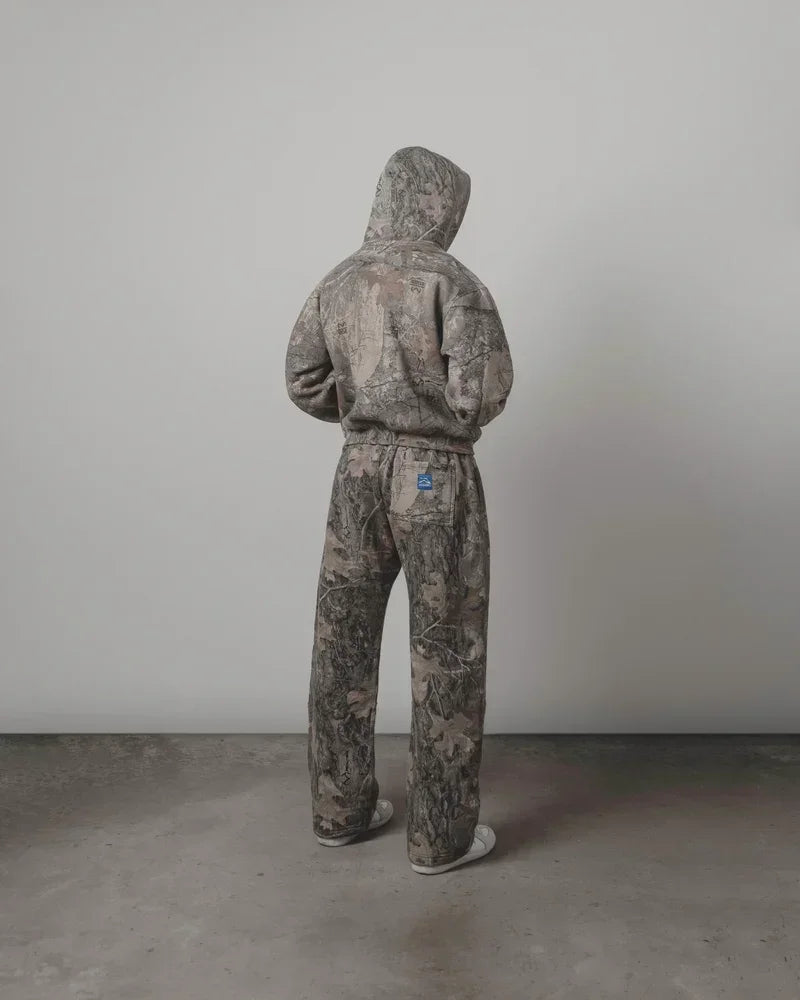 Y2K Streetwear Men Camouflage Pattern Printed High Street Hip Hop Sweat Pants Men Oversized Unisex Casual Camo Baggy Pants