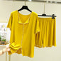 Modal loose short-sleeved shorts home clothes women summer thin style can be worn outside pajamas set versatile casual two