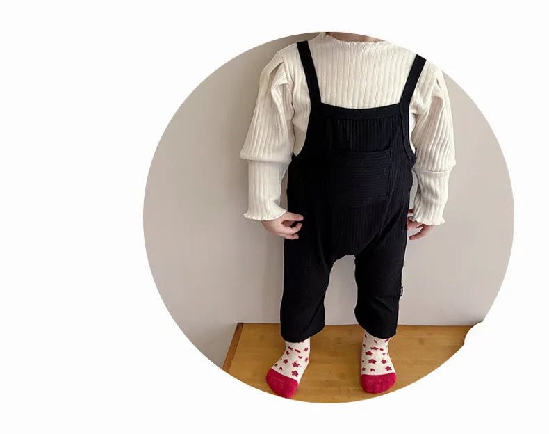 2025 Spring New Baby Girl Sleeveless Romper Cotton Infant Toddler Solid Casual Overalls Girls Trousers Children Strap Jumpsuit