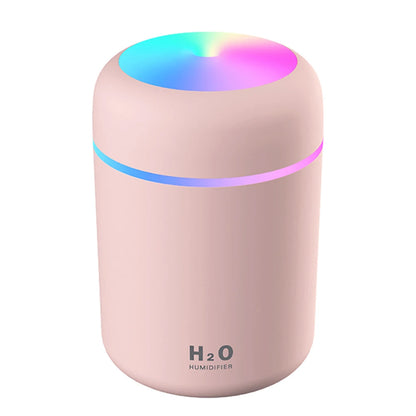 300ml Air Humidifier USB Ultrasonic Aroma Essential Oil Diffuser Romantic Soft Light Humidifier Mini Cool Mist Maker Purifier