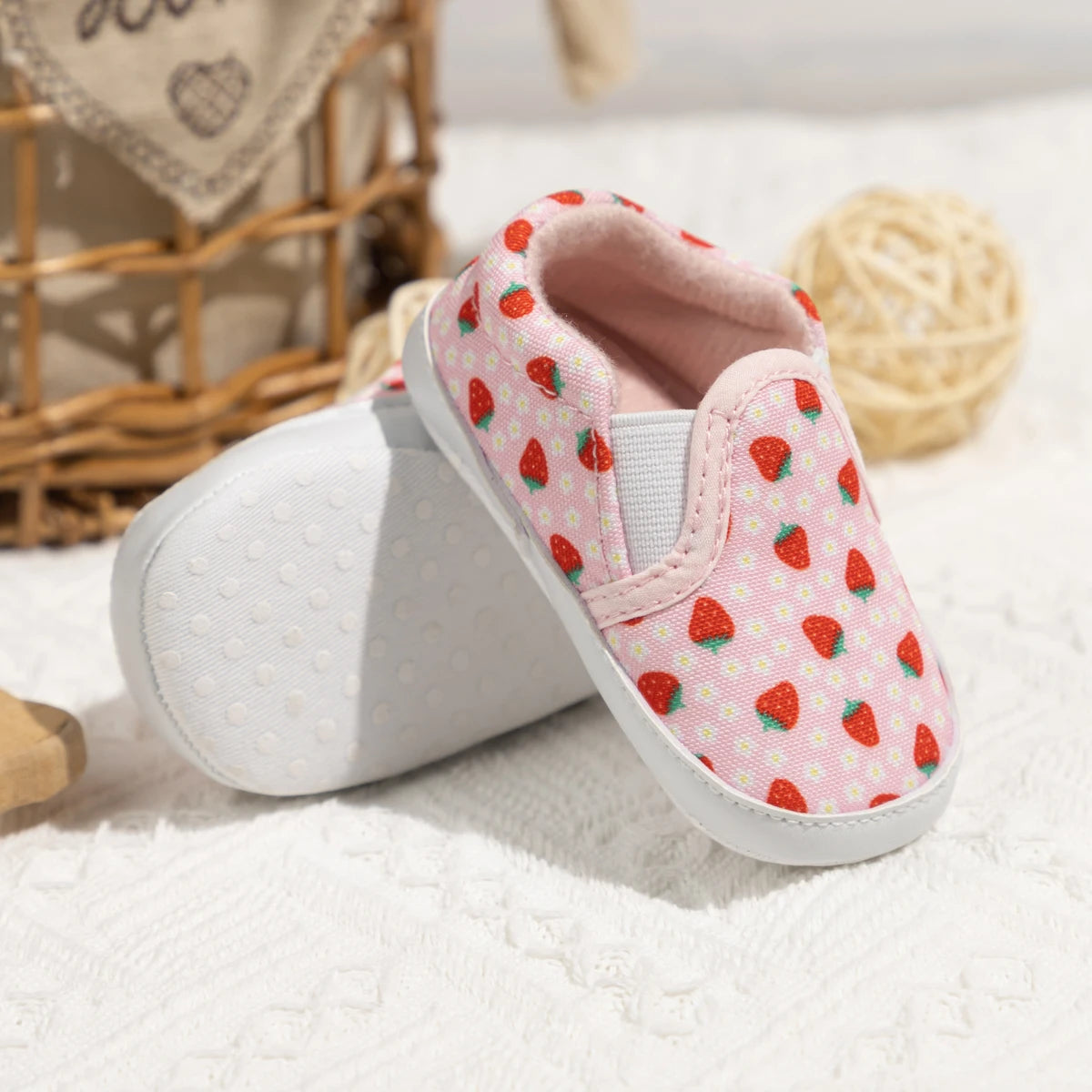 Newborns Shallow Infant Toddler Cute Shoes Baby Boy Girl Sneakers Anti-Slip Soft Flat First Walker Shoes