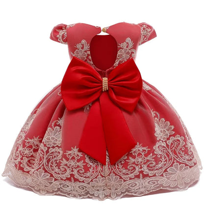 Baby Girls Christmas Dress 3 6 9 12 18 24 Months Toddler Newborn Lace Princess Dress 1 Year Old Birthday Party New Year Costume