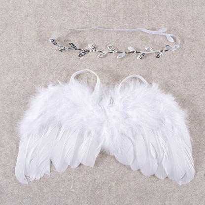 Newborn Photography Props Outfits Baby Headdress and Baby Wings Set