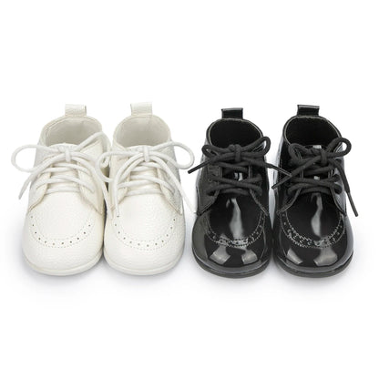 New Baby Shoes Retro Leather Boy Girl Shoes Toddler Rubber Sole Anti-slip First Walkers Newborn Infant Baby Crib Shoes