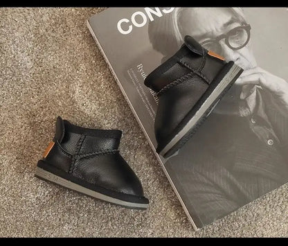 Children's Winter Snowy Boots Girls' Versatile Warm  Boys' Cotton Shoes Size 17-30