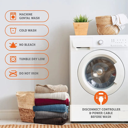 Heated Blanket-Electric Blanket, Soft Heated Throw Blanket with 6 Heating Levels & 4 Hours auto-Off,Over-Heat Protection