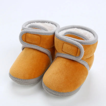 Newborn Toddler Warm Boots Winter First Walkers baby Girls Boys Shoes Soft Sole Fur Snow Booties Kids Snow Boots for 0-18M Bebe