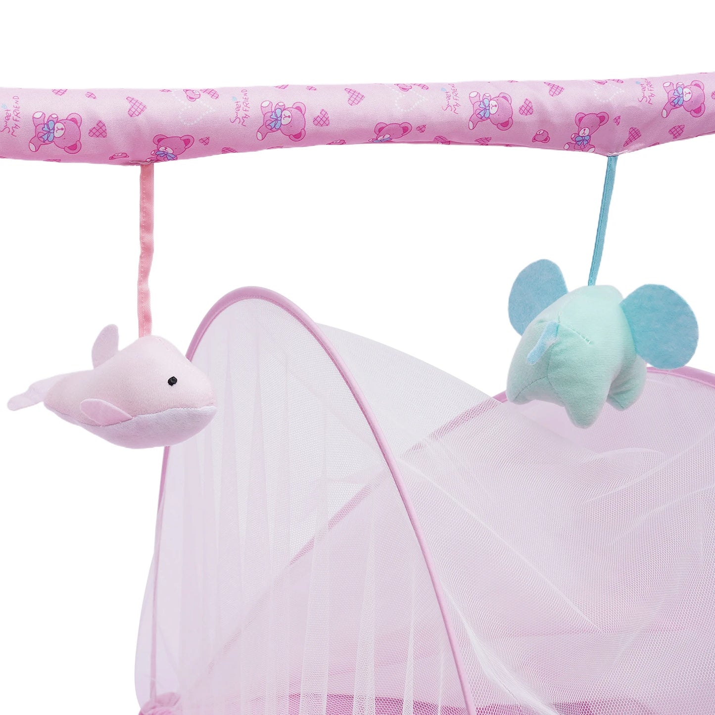 5 Gears Electric Auto-Swing Baby Crib Cradle Sleep Bed Infant Rocker + Net Music Bluetooth Music Adjustable+ Mat