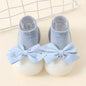 Spring and Summer New Fashion Bowknot Children's Indoor Shoes Cute Princess Style Baby Socks Shoes Baby Walking Shoes