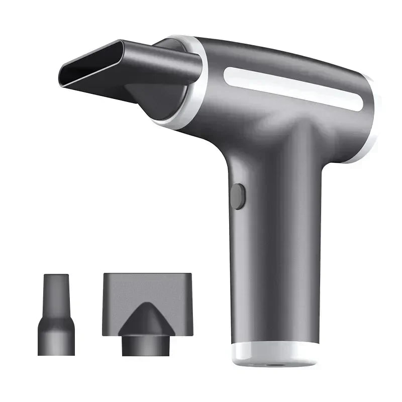 Wireless Hair Dryer Multifunctional  Air Duster Blower Travel Portable USB Rechargeable Negative Ions Blow Dryer