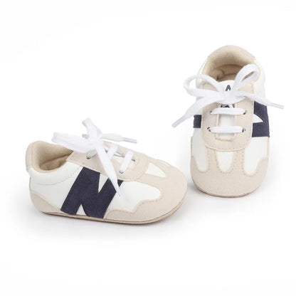 Newborn Baby Sneakers Letter Patchwork Baby Casual Shoes Anti-slip Hundred Toddler Baby Boys Girls Shoes 0-18 Months